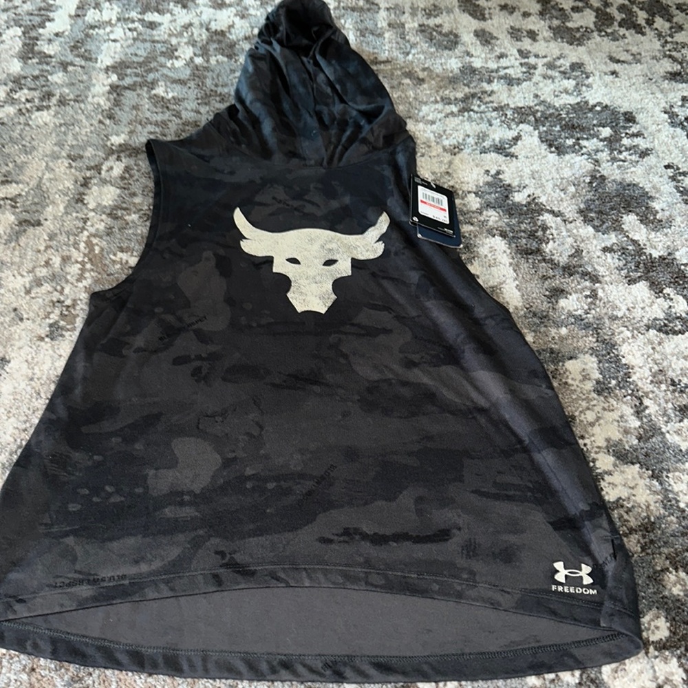 COPY - Under armor loose sleeveless hooded tank